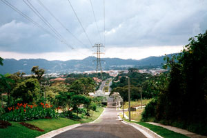 27.12.1995 - Blick auf San Salvador von einer Anhöhe