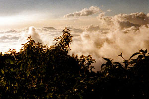 29.12.1995 - Wolken in den Berggipfeln