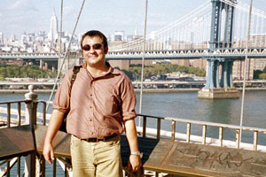 05.10.2002 - Harry auf der Brooklyn-Bridge