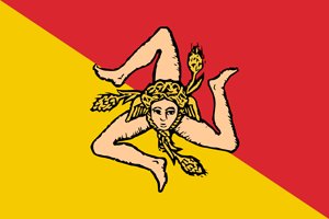 Flagge Sizilien