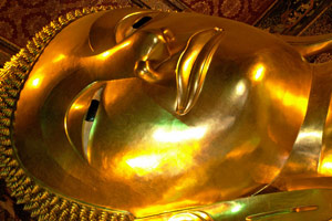 12.12.2009 - Das Gesicht des liegenden Buddhas