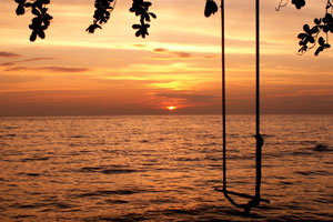 20.12.2009 - Resort Siam Hut - herrlicher Sonnenuntergang