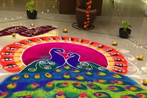 26.10.2016 - Diwali Rangoli im FourPoints Hotel - Vashi