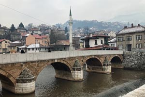 27.12.2018 - Seher-Cehaja-Brücke über den Fluß Miljacka