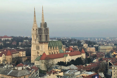 23-12-18 - Vista from 360° Observation Deck to Zagreb