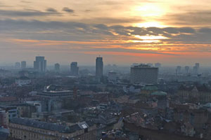 23-12-18 - Vista from 360° Observation Deck to Zagreb