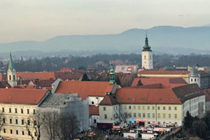 23.12.2018 - Blick vom 360° Observation Deck auf Zagreb