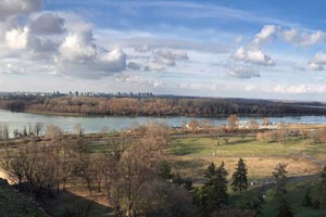 25-12-18 - View from the Fortress of Belgrade to the Danube area