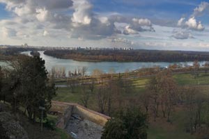 25.12.2018 - Blick von der Festung von Belgrad auf die Donaulandschaft